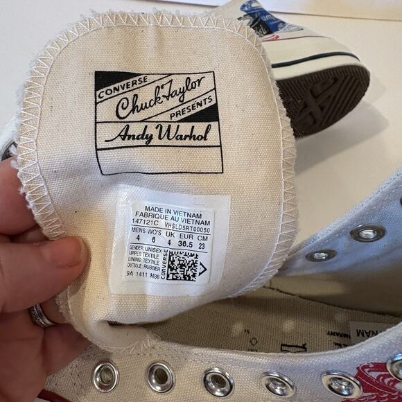 NEW Converse All Star Chuck Taylor Andy Warhol Campbell’s Soup Cans Sneaker W6 - Picture 5 of 14